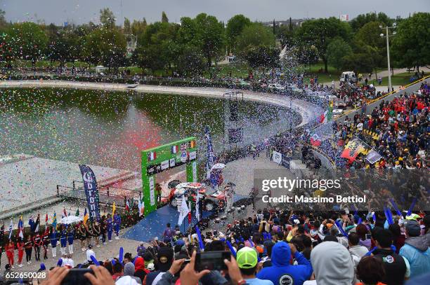 Julien Ingrassia of France and Sebastien Ogier of France; Paul Nagle of Ireland and Kris Meeke of Great Britain; Thierry Neuville of Belgium and...