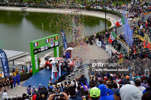 Julien Ingrassia of France and Sebastien Ogier of France; Paul Nagle of Ireland and Kris Meeke of Great Britain; Thierry Neuville of Belgium and...