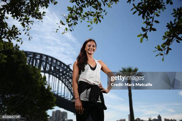 Ella Nelson poses during the Australian Athletics Championships Launch on March 13, 2017 in Sydney, Australia.