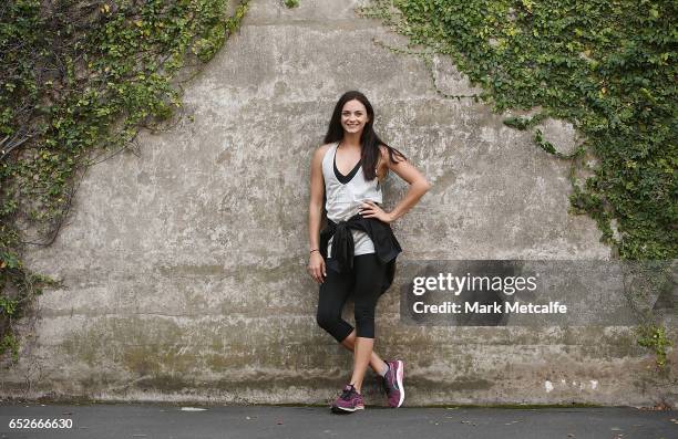 Ella Nelson poses during the Australian Athletics Championships Launch on March 13, 2017 in Sydney, Australia.