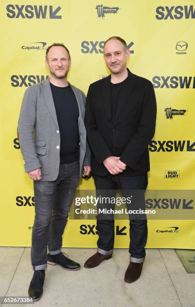 Co-Directors Marc Francis and Max Pugh attend the "Walk With Me" premiere during 2017 SXSW Conference and Festivals at the ZACH Theatre on March 12,...