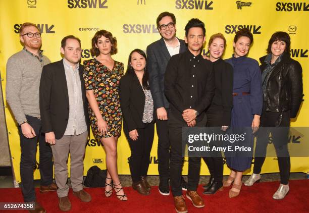 Cinematographer Andrew Reed, director Aaron Katz, actor Lola Kirke, producer Mynette Louie, actors Nelson Franklin, John Cho, producers Sara Murphy,...