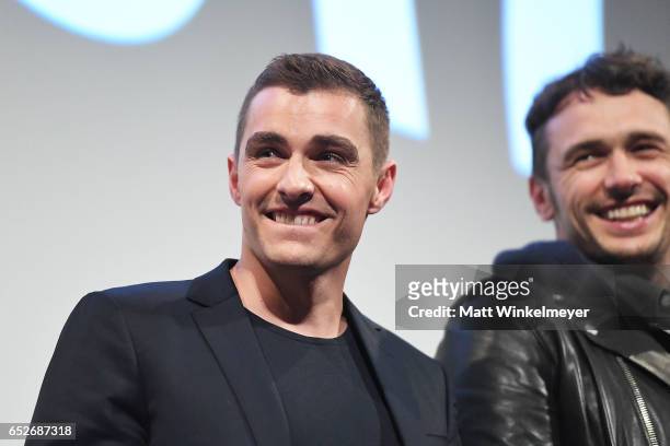 Actor Dave Franco and actor/director James Franco speak onstage during the "The Disaster Artist" premiere 2017 SXSW Conference and Festivals on March...