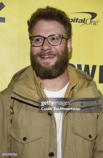 Seth Rogen attends the premiere of "The Disaster Artist" during the 2017 SXSW Conference And Festivals at the Paramount Theater on March 12, 2017 in...