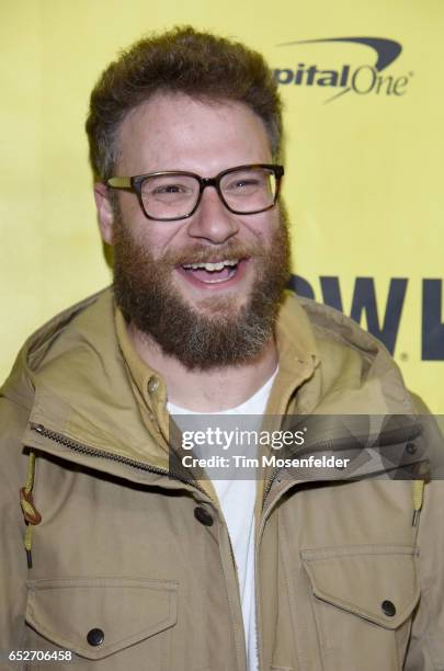 Seth Rogen attends the premiere of "The Disaster Artist" during the 2017 SXSW Conference And Festivals at the Paramount Theater on March 12, 2017 in...