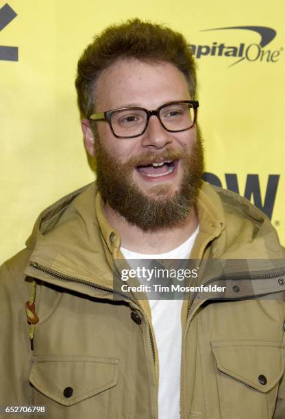 Seth Rogen attends the premiere of "The Disaster Artist" during the 2017 SXSW Conference And Festivals at the Paramount Theater on March 12, 2017 in...