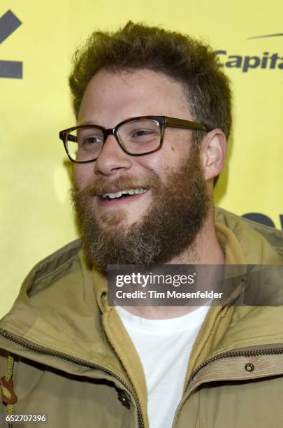 Seth Rogen attends the premiere of "The Disaster Artist" during the 2017 SXSW Conference And Festivals at the Paramount Theater on March 12, 2017 in...