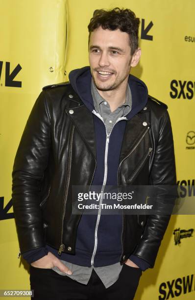 James Franco attends the premiere of "The Disaster Artist" during the 2017 SXSW Conference And Festivals at the Paramount Theater on March 12, 2017...