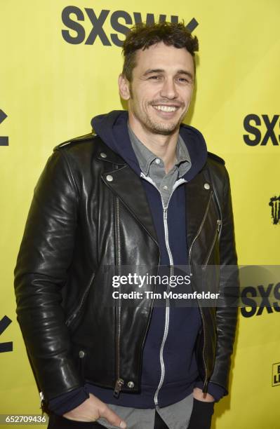 James Franco attends the premiere of "The Disaster Artist" during the 2017 SXSW Conference And Festivals at the Paramount Theater on March 12, 2017...