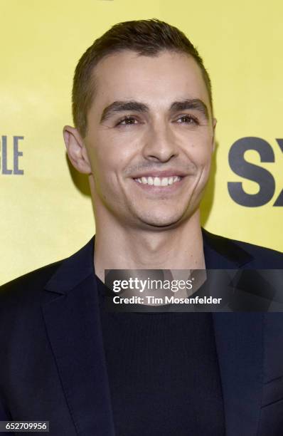 Dave Franco attends the premiere of "The Disaster Artist" during the 2017 SXSW Conference And Festivals at the Paramount Theater on March 12, 2017 in...