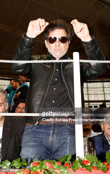 Andres Calamaro attends the traditional Spring Bullfighting performance on March 11, 2017 in Illescas, Spain.