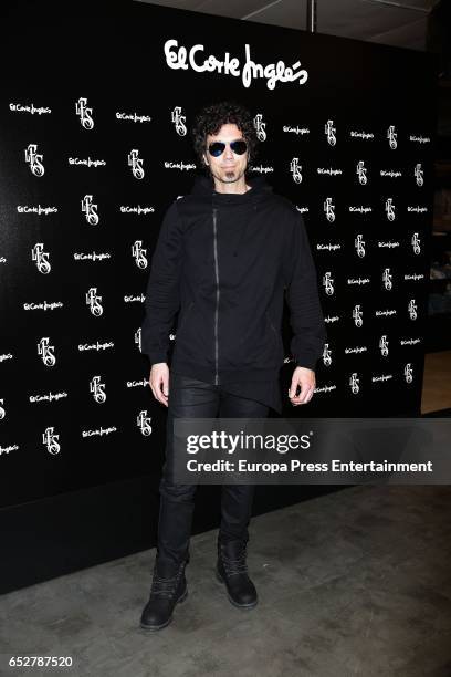 Pablo Ibanez, aka 'The man in black', attends the presentation of the brand of 'Like Father Like Son' in El Corte Ingles on March 10, 2017 in Madrid,...