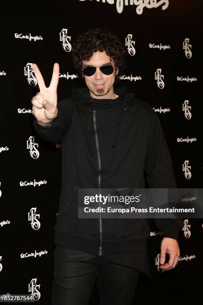 Pablo Ibanez, aka 'The man in black', attends the presentation of the brand of 'Like Father Like Son' in El Corte Ingles on March 10, 2017 in Madrid,...