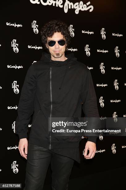 Pablo Ibanez, aka 'The man in black', attends the presentation of the brand of 'Like Father Like Son' in El Corte Ingles on March 10, 2017 in Madrid,...