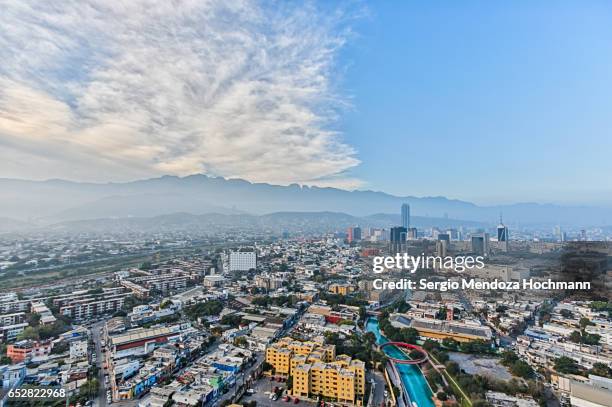 a panoramic image of monterrey, mexico - monterrey mexico photos et images de collection