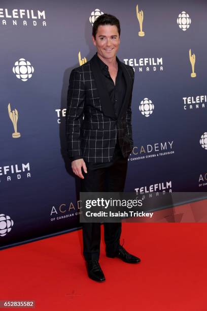 Yannick Bisson attends the Academy of Canadian Cinema & Television's 2017 Canadian Screen Awards at the Sony Centre for Performing Arts on March 12,...