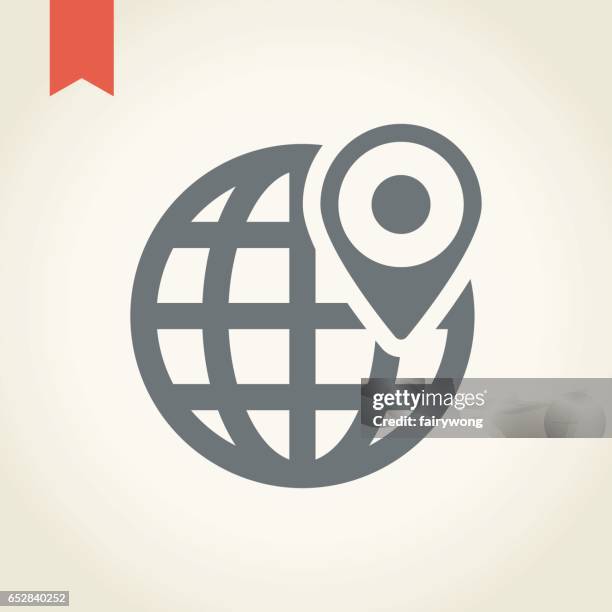 globe earth icon - world ma stock illustrations