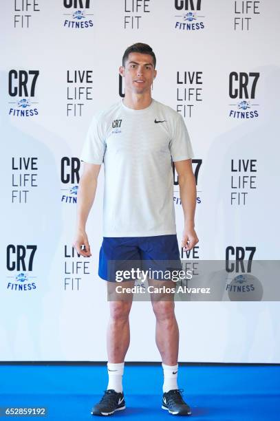 Cristiano Ronaldo of Real Madrid CF presents CR7 Fitness Gyms on March 13, 2017 in Madrid, Spain.