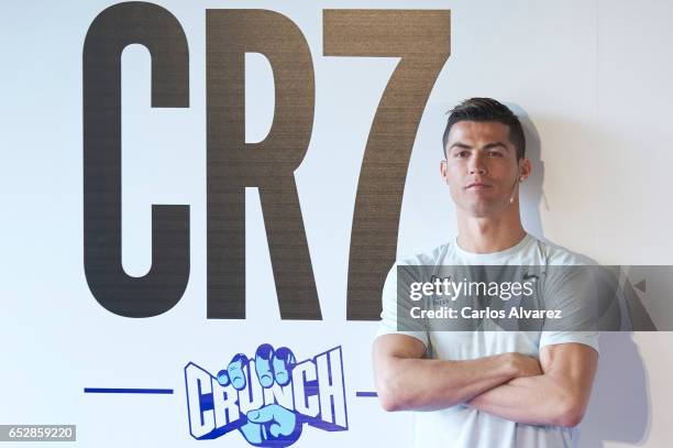 Cristiano Ronaldo of Real Madrid CF presents CR7 Fitness Gyms on March 13, 2017 in Madrid, Spain.