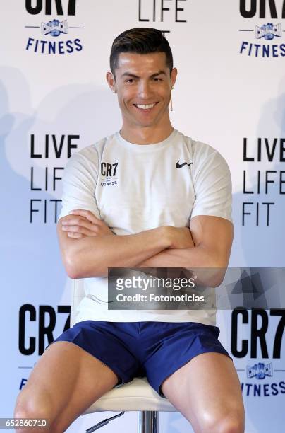 Cristiano Ronaldo presents CR7 Fitness Gyms on March 13, 2017 in Madrid, Spain.