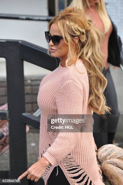 Katie Price seen leaving the ITV Studios after the Loose Women show on March 13, 2017 in London, England.