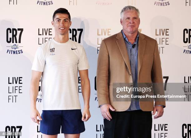 Cristiano Ronaldo presents CR7 Fitness Gyms on March 13, 2017 in Madrid, Spain.