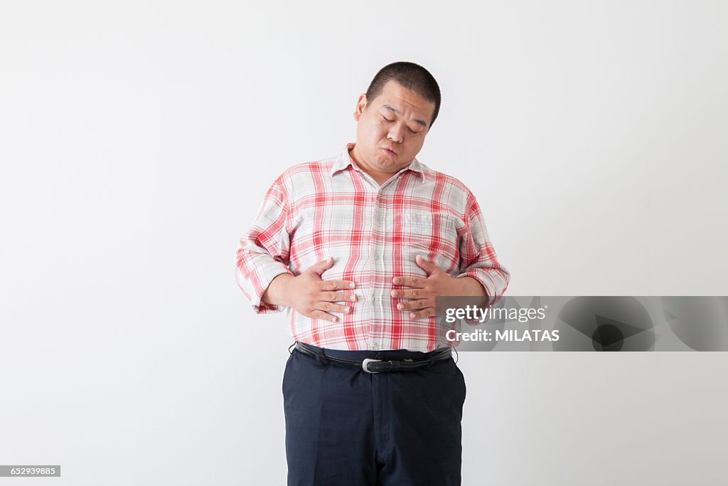 Portrait of middle-aged japanese men