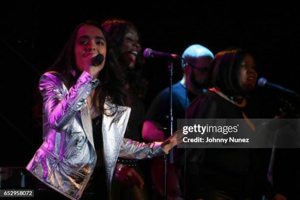 Airy Jeanine performs during Airy Jeanine In Concert at Music Hall of Williamsburg on March 12, 2017 in New York City.