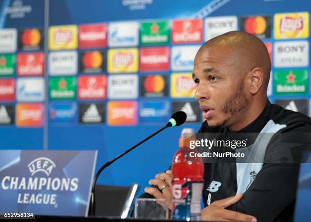 Yacine Brahimi during the press conference before Champions League match between Juventus v Porto, in Turin, on March 13, 2016