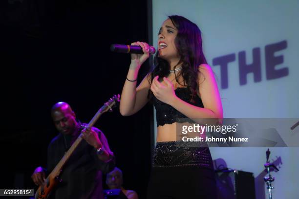 Airy Jeanine performs during Airy Jeanine In Concert at Music Hall of Williamsburg on March 12, 2017 in New York City.