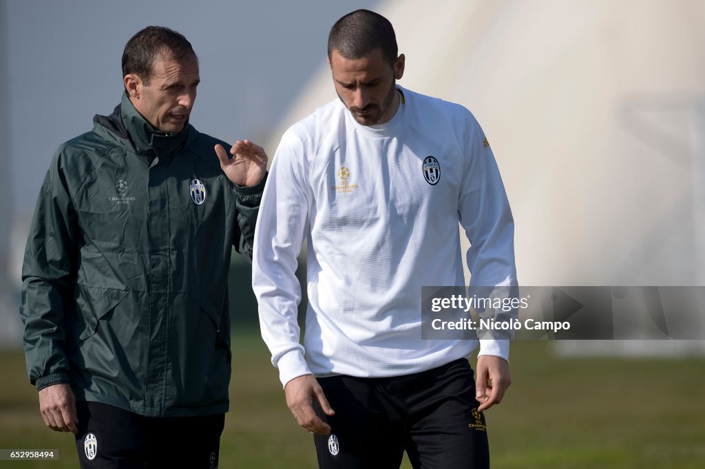 Massimiliano Allegri (left), head coach of Juventus FC,...