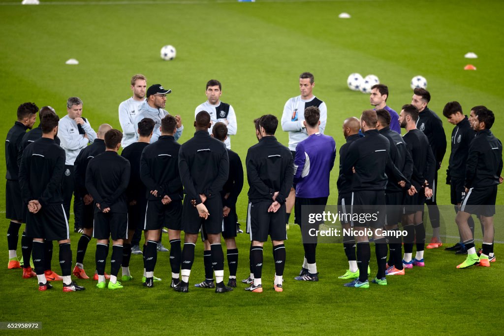 Nuno Espirito Santo, head coach of FC Porto, speaks during...