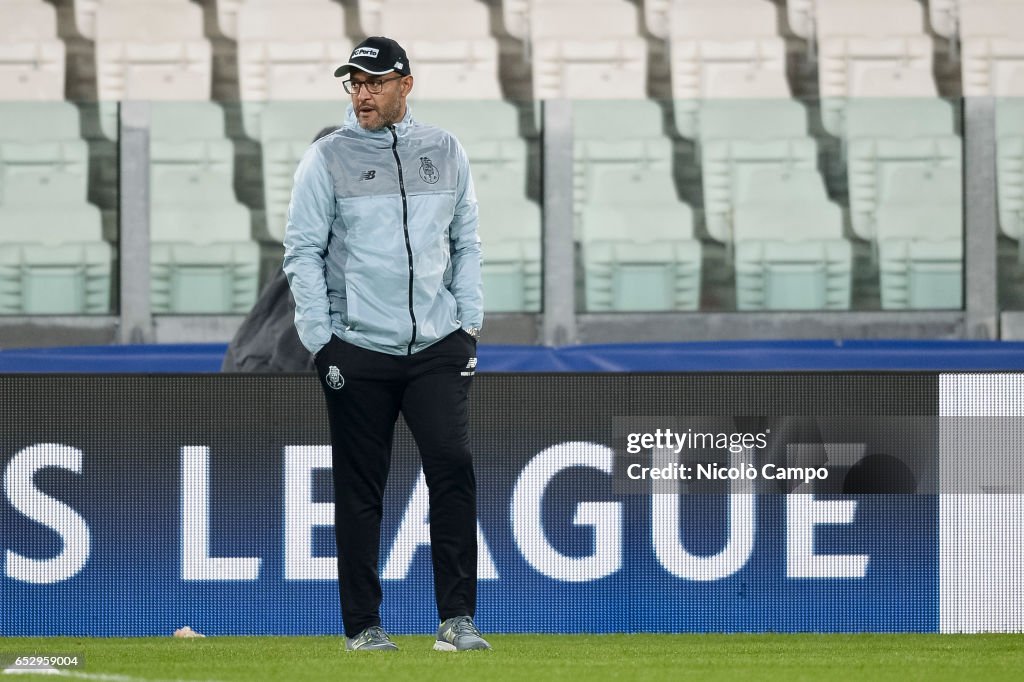 Nuno Espirito Santo, head coach of FC Porto, looks on during...