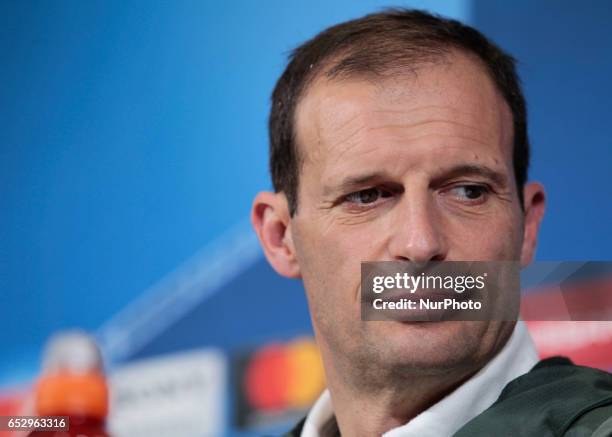 Massimiliano Allegri during the press conference before Champions League match between Juventus v Porto, in Turin, on March 13, 2016