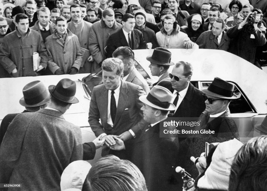 John F. Kennedy Visits Harvard On Board Of Overseers