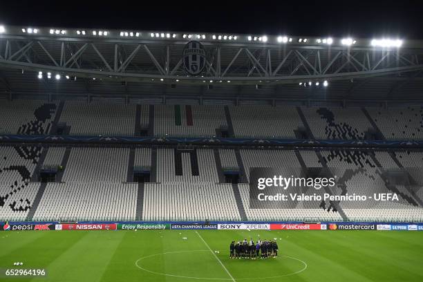 General view during FC Porto training session ahead of the UEFA Champions League Round of 16 second leg match between Juventus FC and FC Porto at...