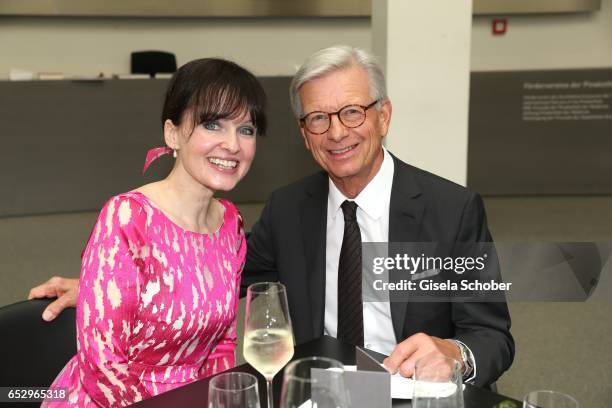 Sonja Lechner and Wolfgang Schnell during the Gentlemen Art Lunch at Pinakothek der Moderne on March 13, 2017 in Munich, Germany.