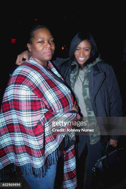 Monique Blake and Francoise Blanchette attend Tanduay After Party With Cardi B And Dave East at The Griffin on March 12, 2017 in New York City.