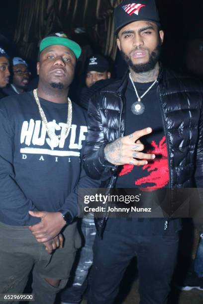 Murda Mook and Dave East during Tanduay After Party With Cardi B And Dave East at The Griffin on March 12, 2017 in New York City.