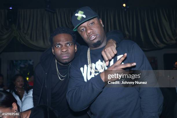 Jaquae and Murda Mook during Tanduay After Party With Cardi B And Dave East at The Griffin on March 12, 2017 in New York City.