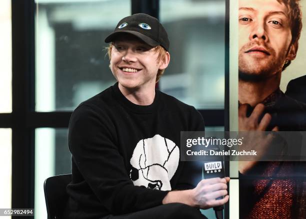 Rupert Grint attends the Build Series to discuss the new show 'Snatch' at Build Studio on March 13, 2017 in New York City.