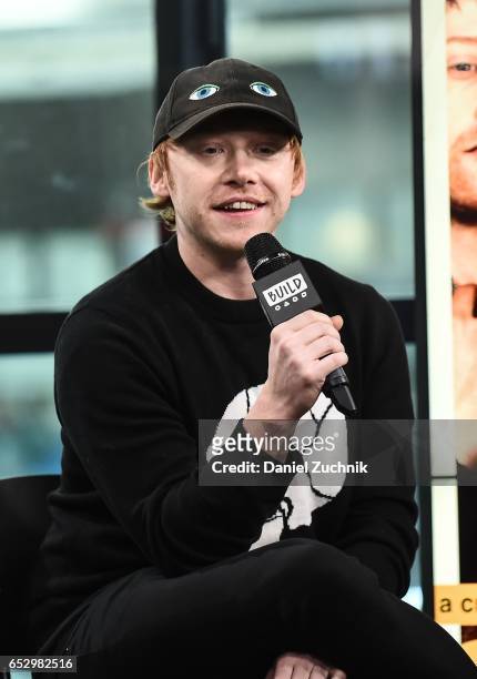 Rupert Grint attends the Build Series to discuss the new show 'Snatch' at Build Studio on March 13, 2017 in New York City.