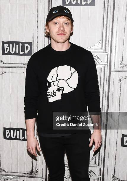 Rupert Grint attends the Build Series to discuss the new show 'Snatch' at Build Studio on March 13, 2017 in New York City.