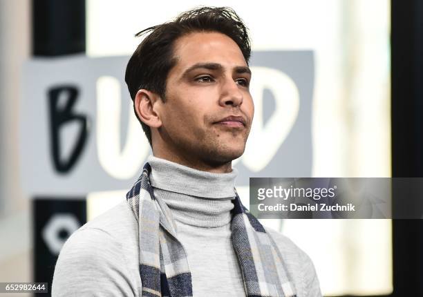 Luke Pasqualino attends the Build Series to discuss the new show 'Snatch' at Build Studio on March 13, 2017 in New York City.