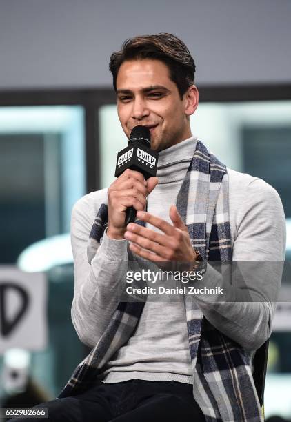Luke Pasqualino attends the Build Series to discuss the new show 'Snatch' at Build Studio on March 13, 2017 in New York City.