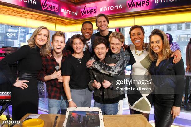 The Vamps perform live on "Good Morning America," Monday March 13 airing on the Walt Disney Television via Getty Images Television Network. LARA...