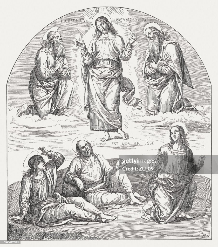 Transfiguration, painted (1496-1500) by Perugio, Collegio del Cambio, Perugia, Italy