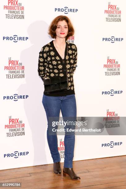 Gaelle Le Devehat attends the 23rd Prix Du Producteur Francais De Television, at the Trianon, on March 13, 2017 in Paris, France.