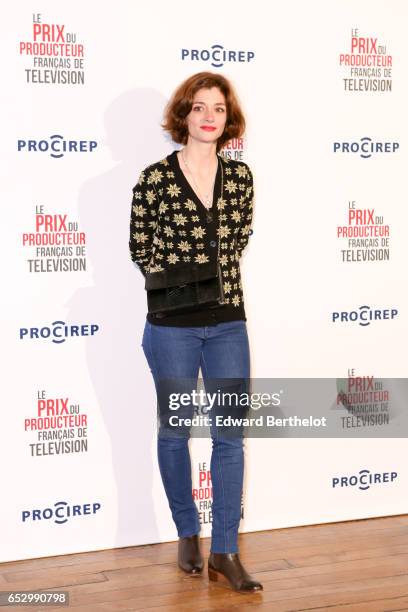 Gaelle Le Devehat attends the 23rd Prix Du Producteur Francais De Television, at the Trianon, on March 13, 2017 in Paris, France.