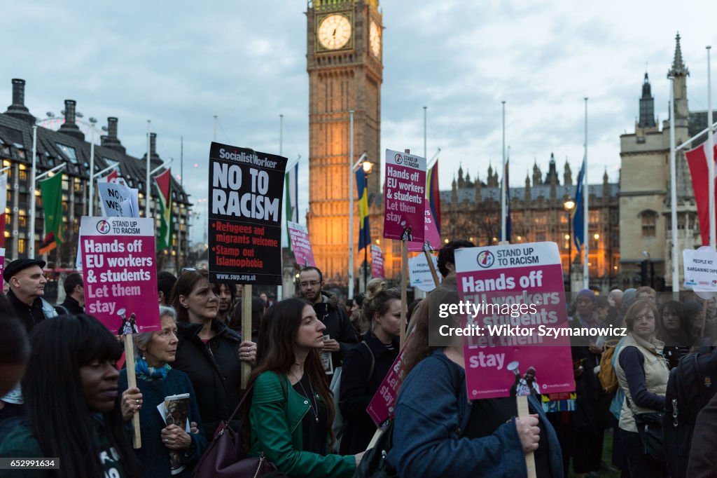 Protest To Guarantee Rights Of EU Citizens In The UK Post-Brexit